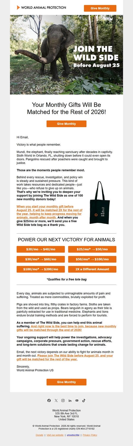 邮件模板创意 _f0_9f_8c_8eworld Animal Protection Us