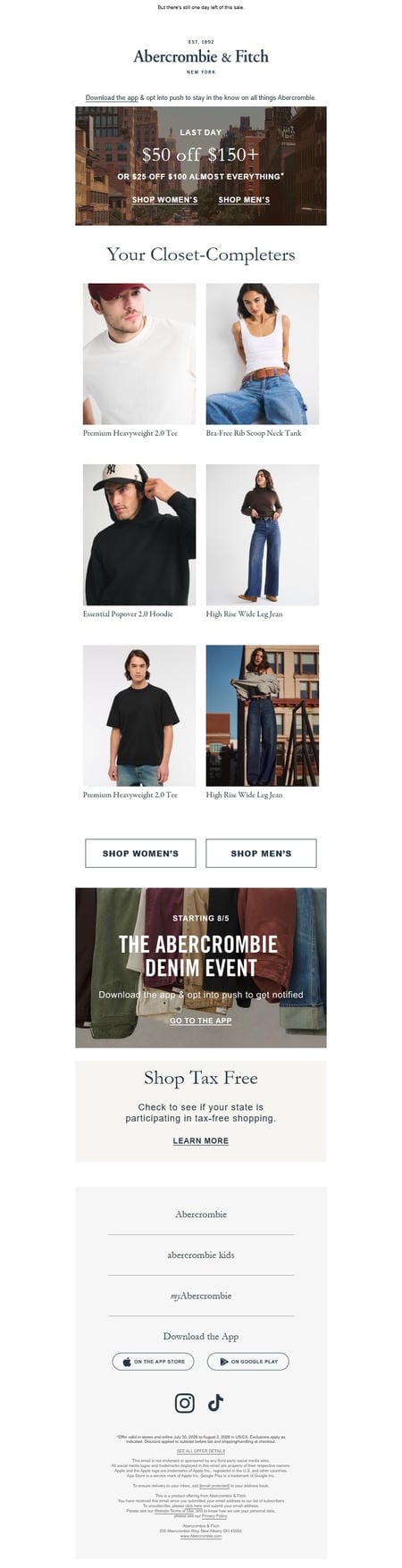 邮件模板创意 Abercrombie Fitch 86