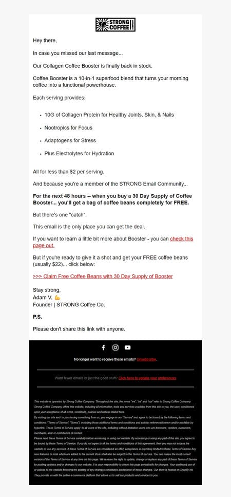 邮件模板创意 Adam From Strong Coffee 16