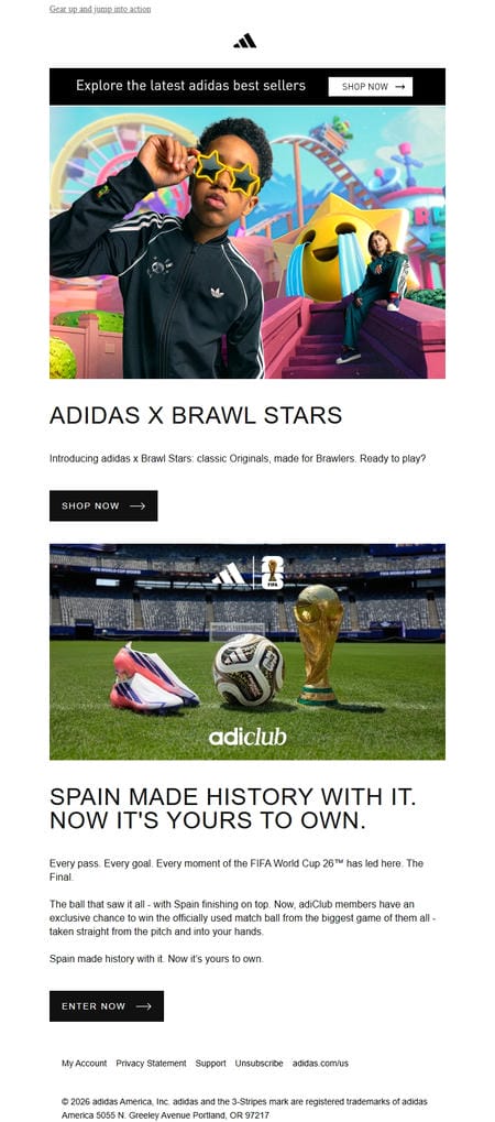 邮件模板创意 Adidas 276