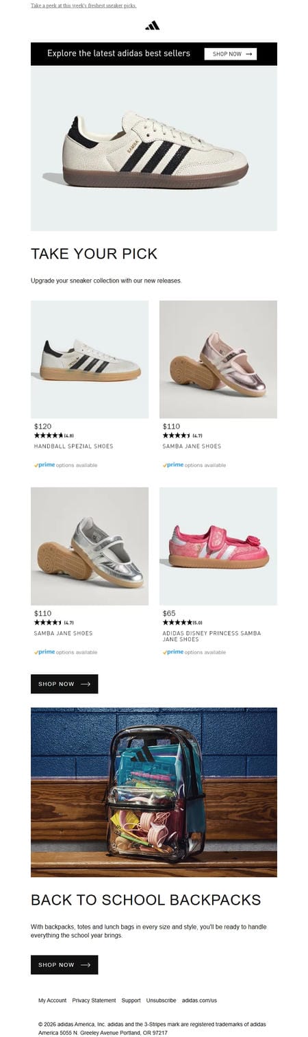 邮件模板创意 Adidas 278