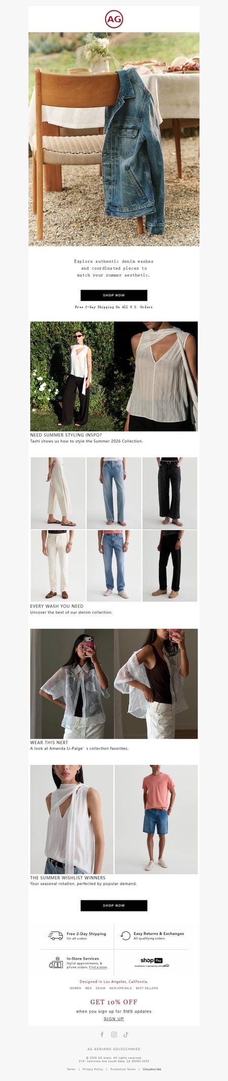 邮件模板创意 Ag Jeans 202