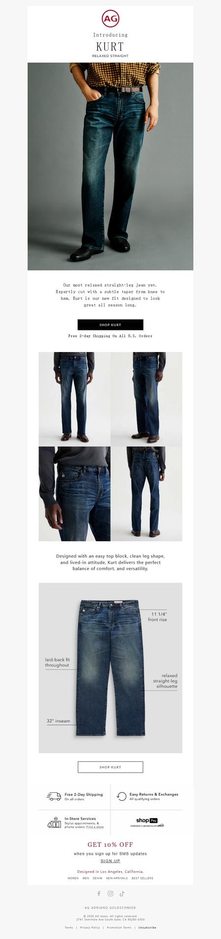 邮件模板创意 Ag Jeans 205