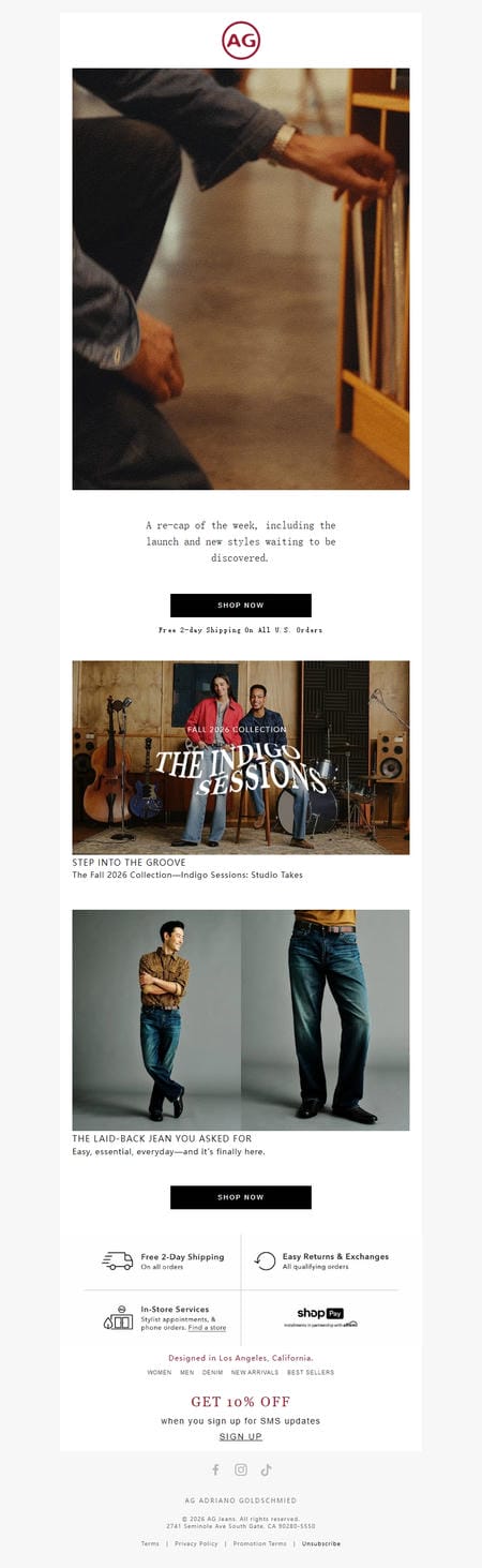 邮件模板创意 Ag Jeans 206