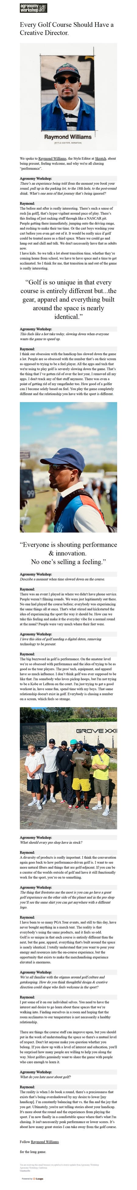 邮件模板创意 Agronomy Workshop 2