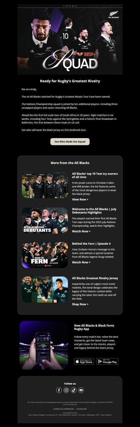 邮件模板创意 All Blacks 72