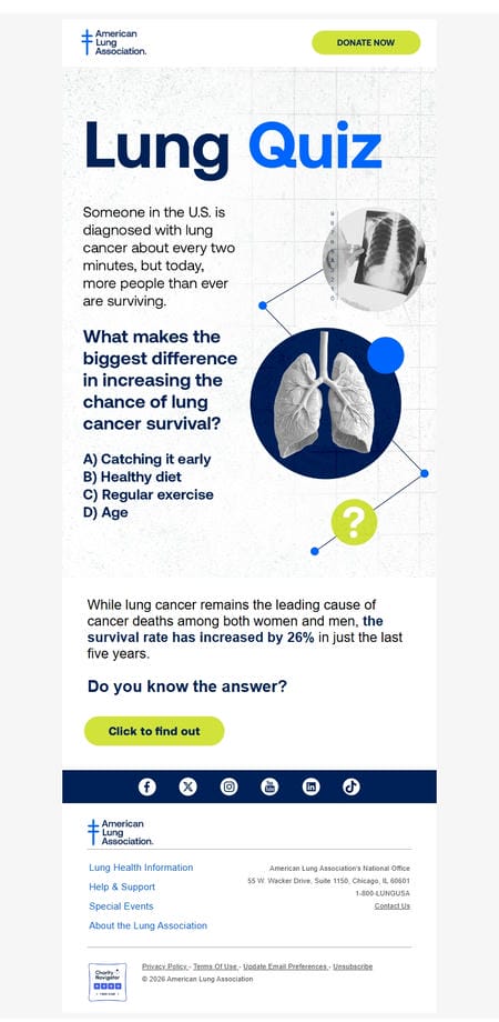 邮件模板创意 American Lung Association 13