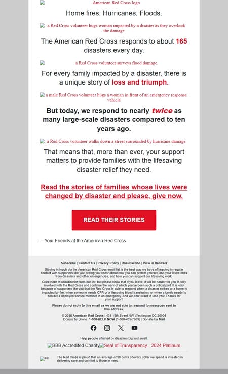 邮件模板创意 American Red Cross 8