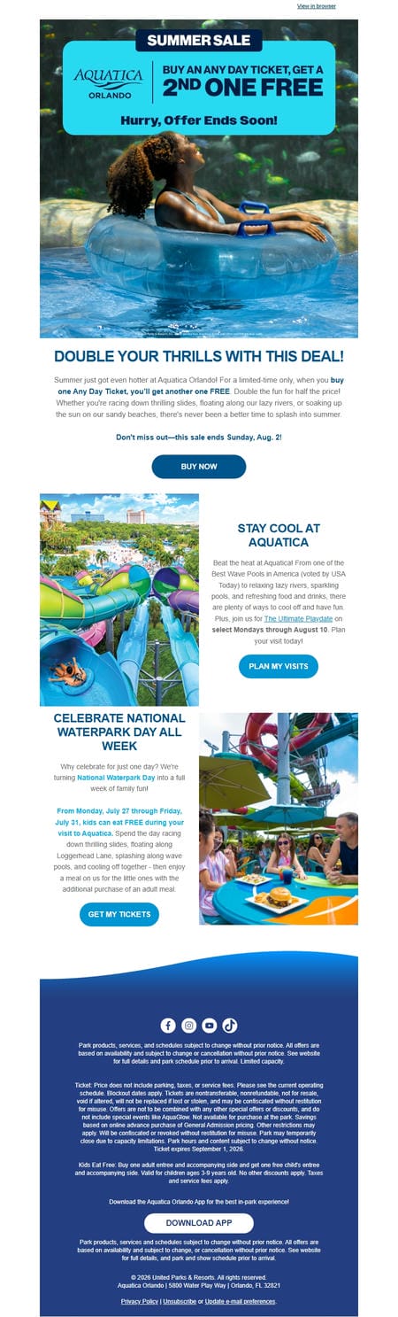 邮件模板创意 Aquatica Orlando 266