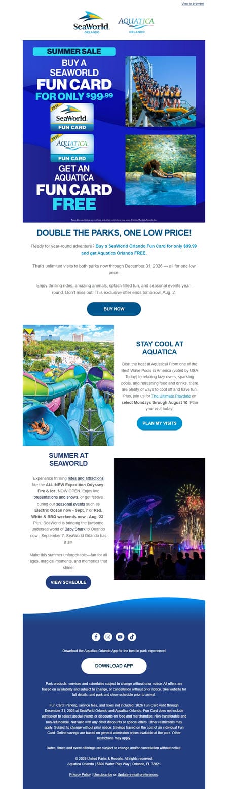 邮件模板创意 Aquatica Orlando 269