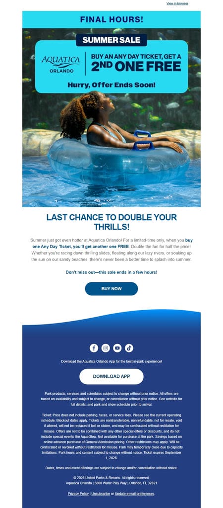 邮件模板创意 Aquatica Orlando 270