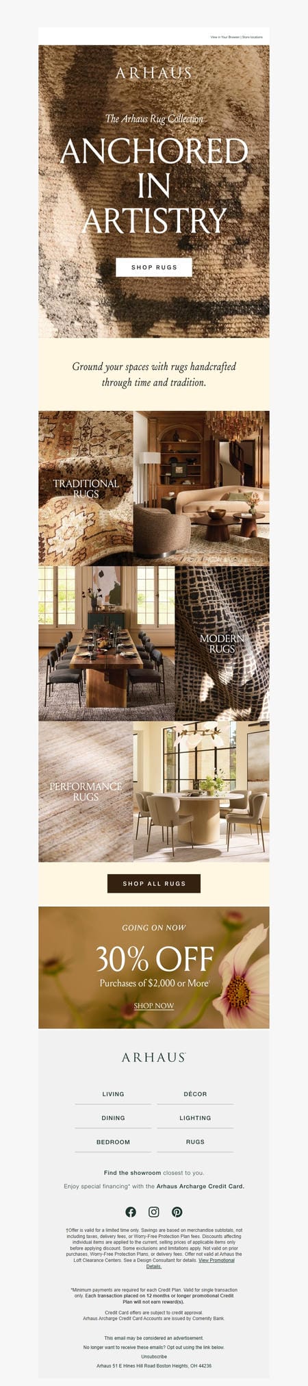 邮件模板创意 Arhaus 386