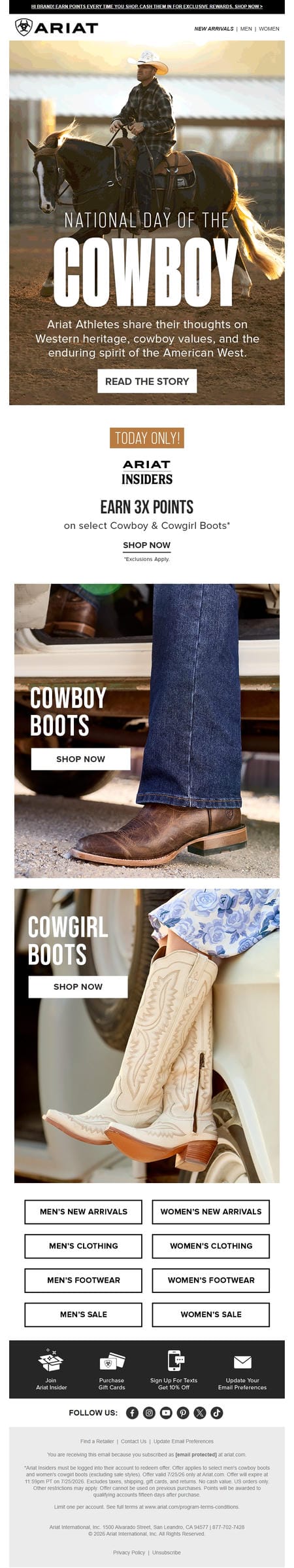 邮件模板创意 Ariat 318