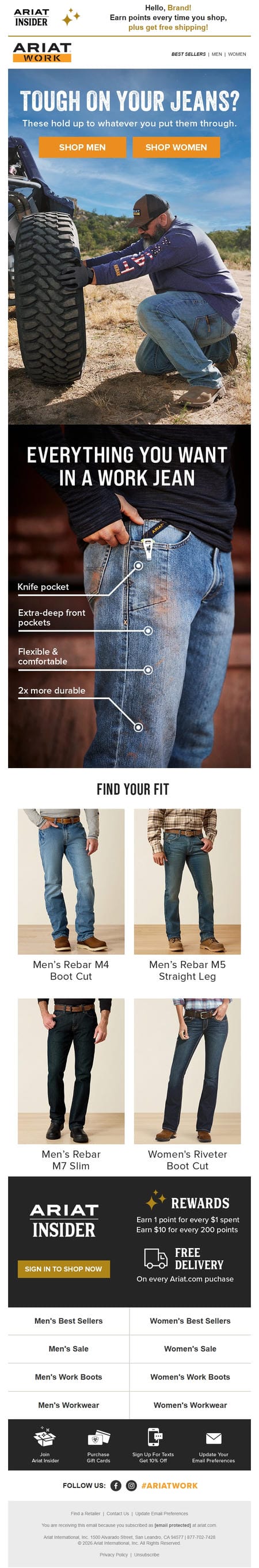 邮件模板创意 Ariat 319