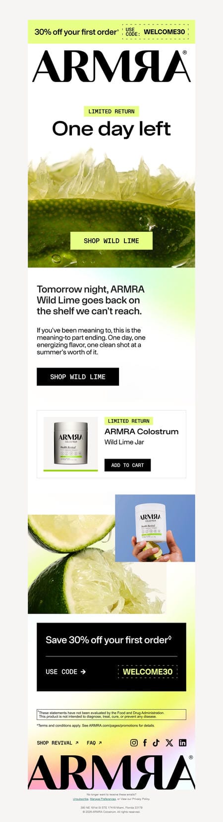 邮件模板创意 Armra Colostrum 206