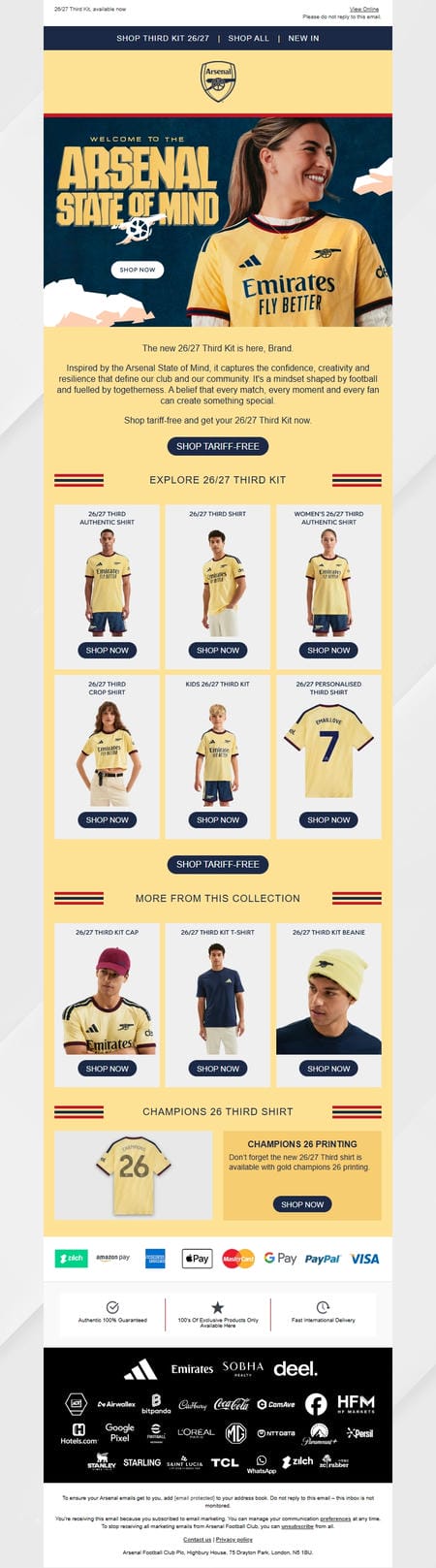邮件模板创意 Arsenal Football Club 110