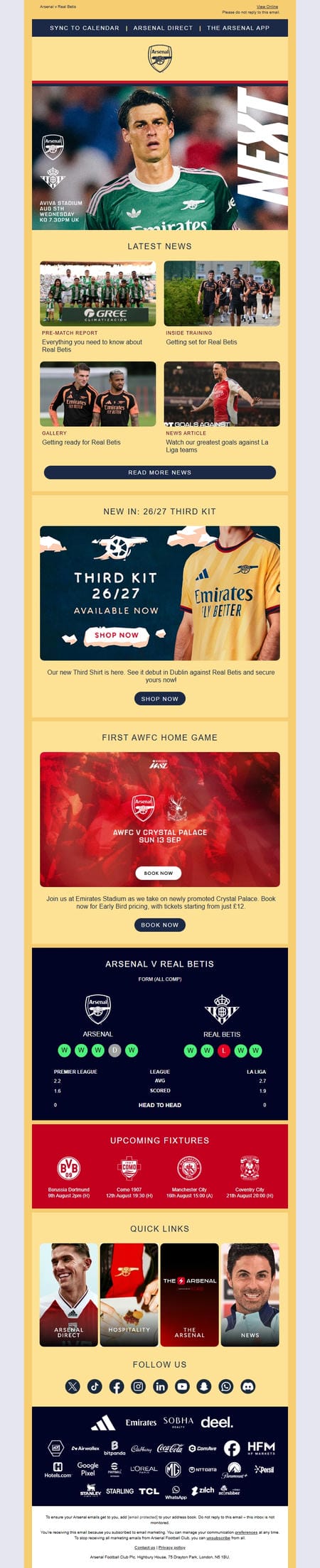 邮件模板创意 Arsenal Football Club 111