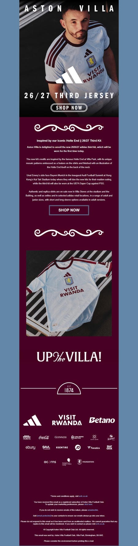 邮件模板创意 Aston Villa 104