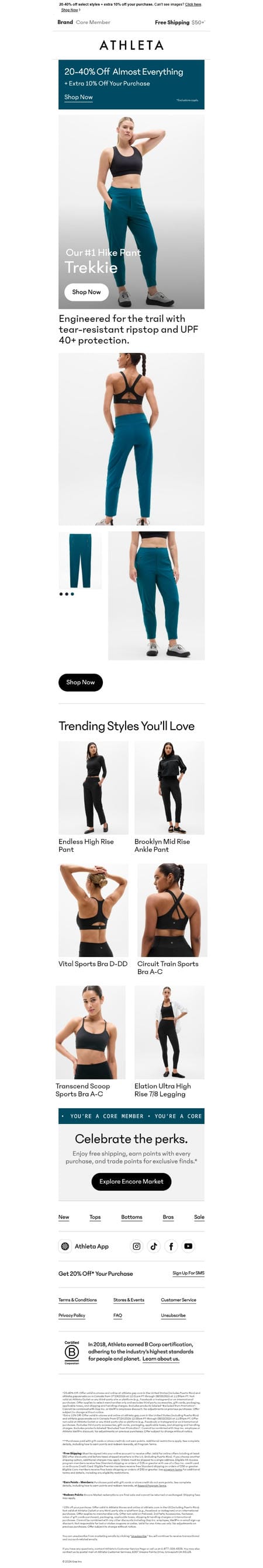 邮件模板创意 Athleta 80