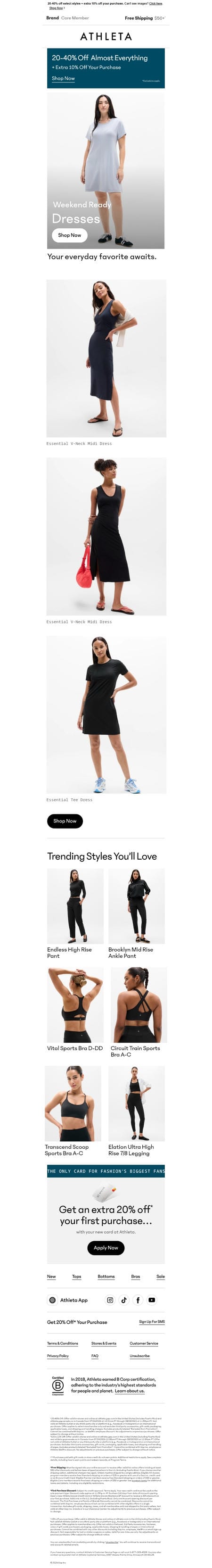 邮件模板创意 Athleta 81