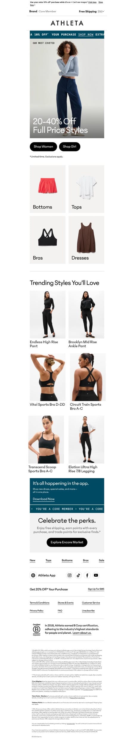 邮件模板创意 Athleta 84