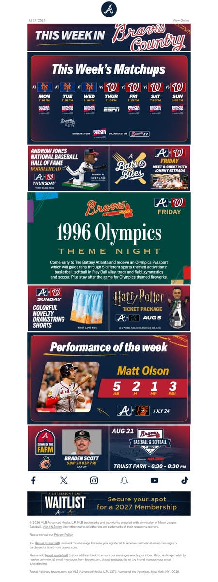 邮件模板创意 Atlanta Braves 67