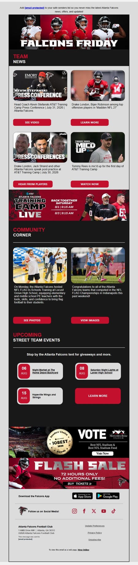 邮件模板创意 Atlanta Falcons 124