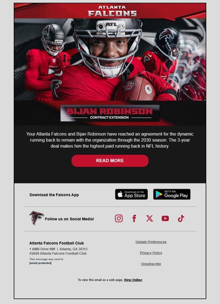 邮件模板创意 Atlanta Falcons 125