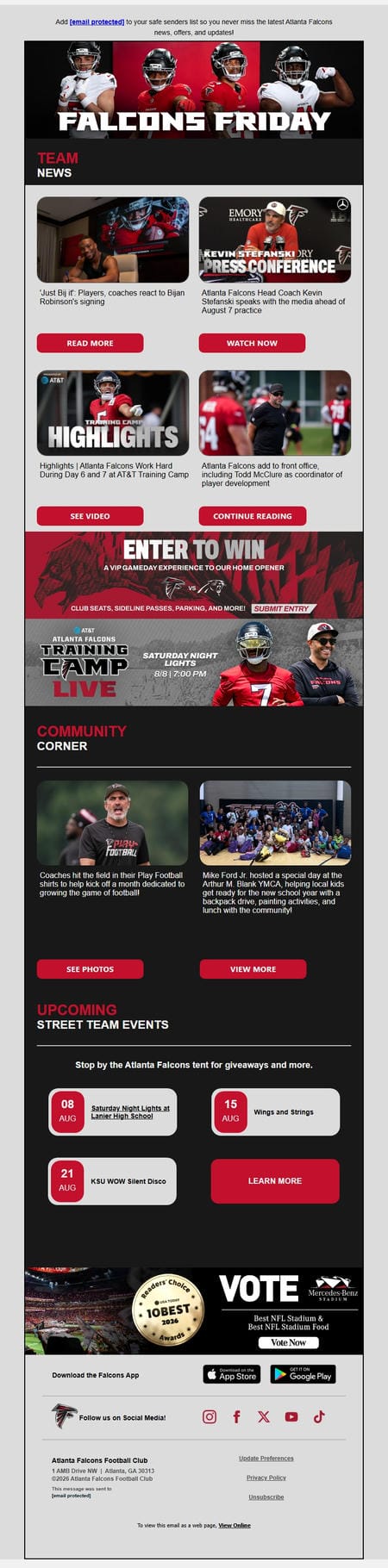 邮件模板创意 Atlanta Falcons 127