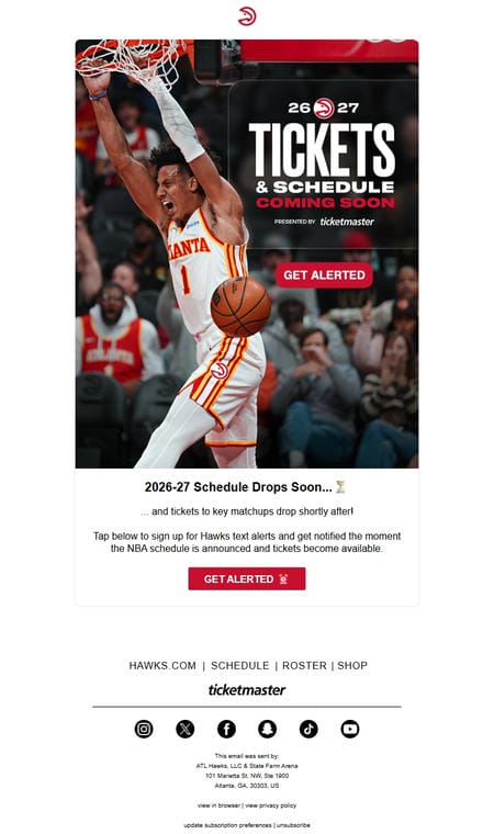 邮件模板创意 Atlanta Hawks 111