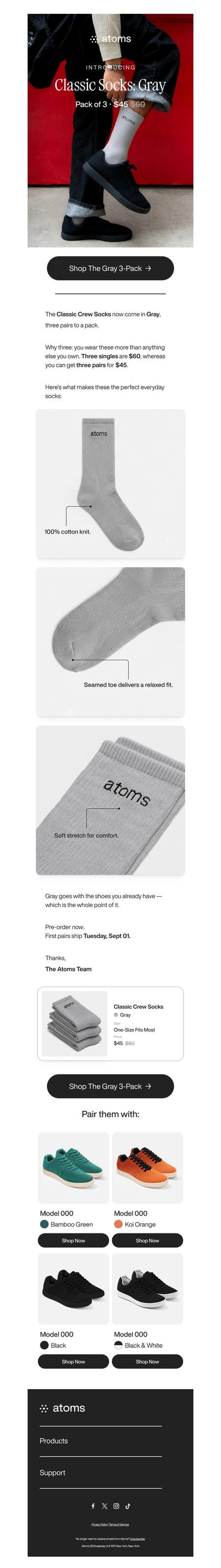 邮件模板创意 Atoms 148