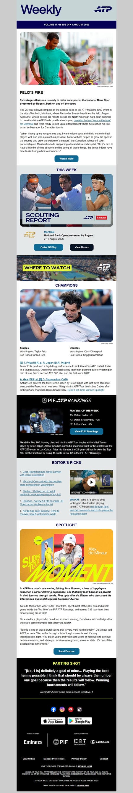 邮件模板创意 Atp Weekly 11