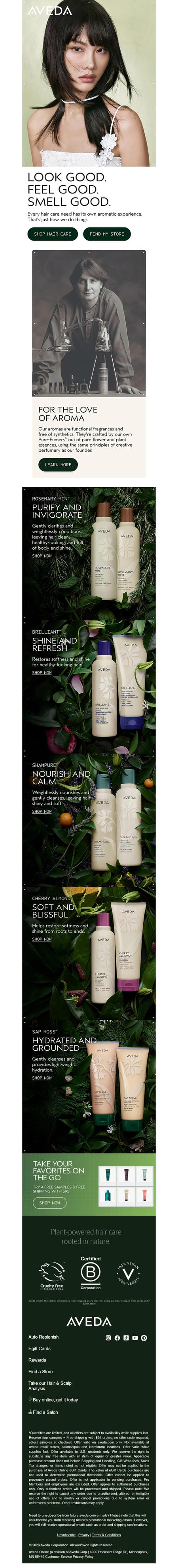 邮件模板创意 Aveda Online 402