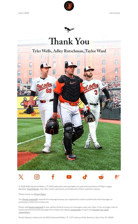 邮件模板创意 Baltimore Orioles 73