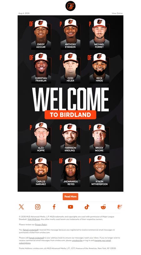 邮件模板创意 Baltimore Orioles 74