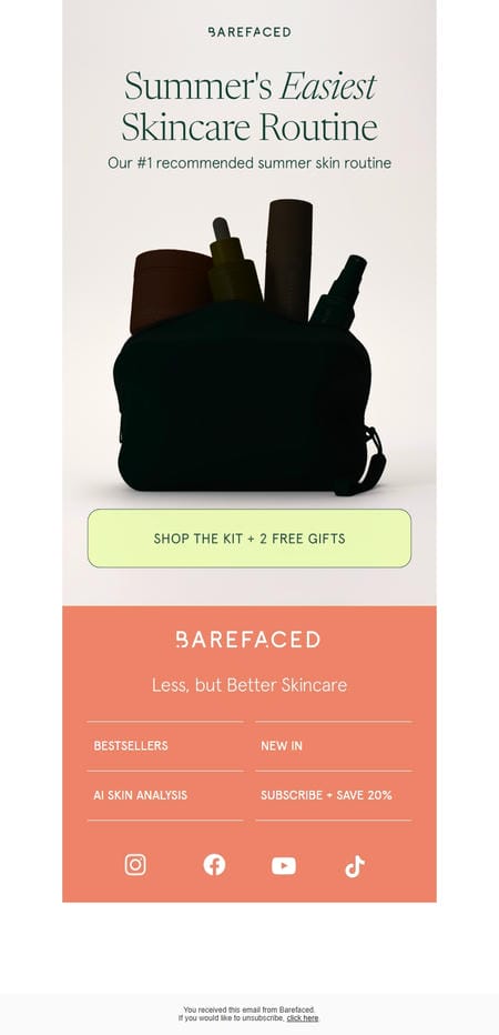 邮件模板创意 Barefaced 136