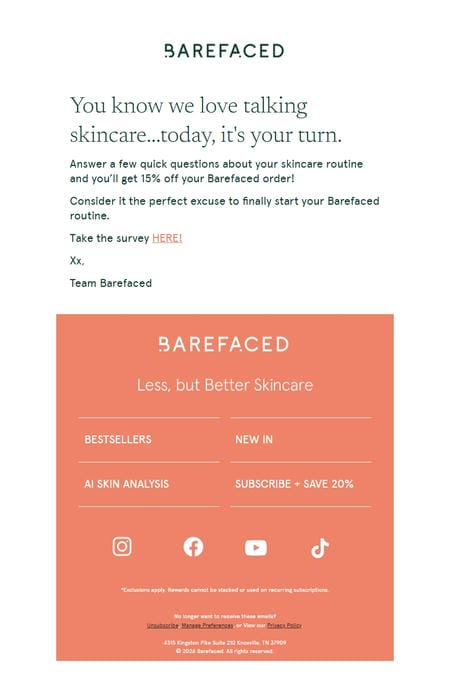 邮件模板创意 Barefaced 137