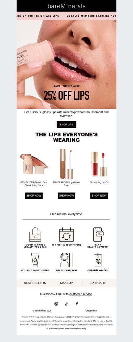 邮件模板创意 Bareminerals 53