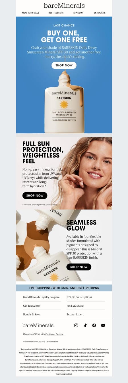 邮件模板创意 Bareminerals 59