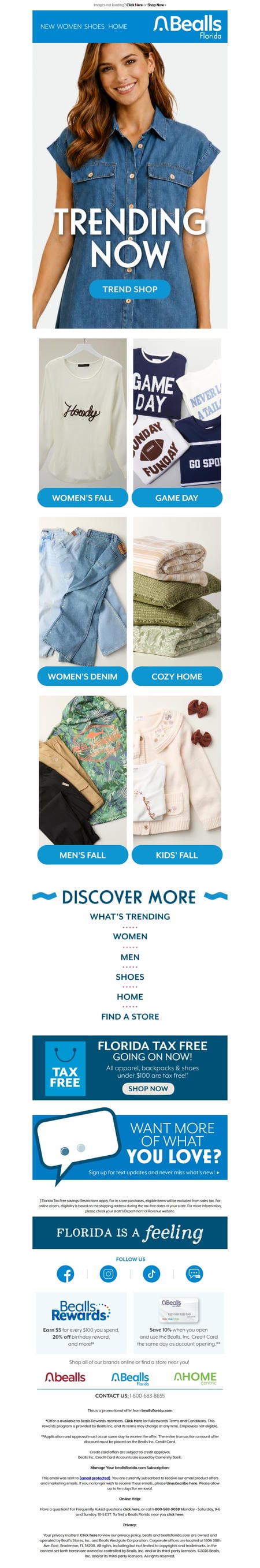 邮件模板创意 Bealls Florida 38