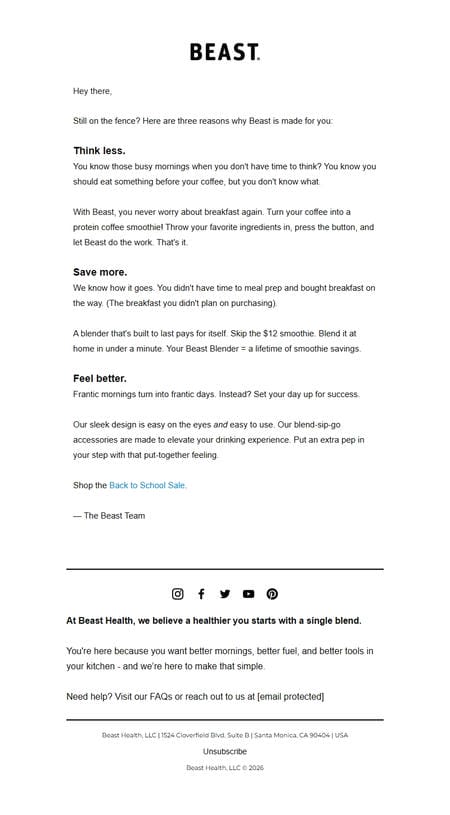 邮件模板创意 Beast Health 143
