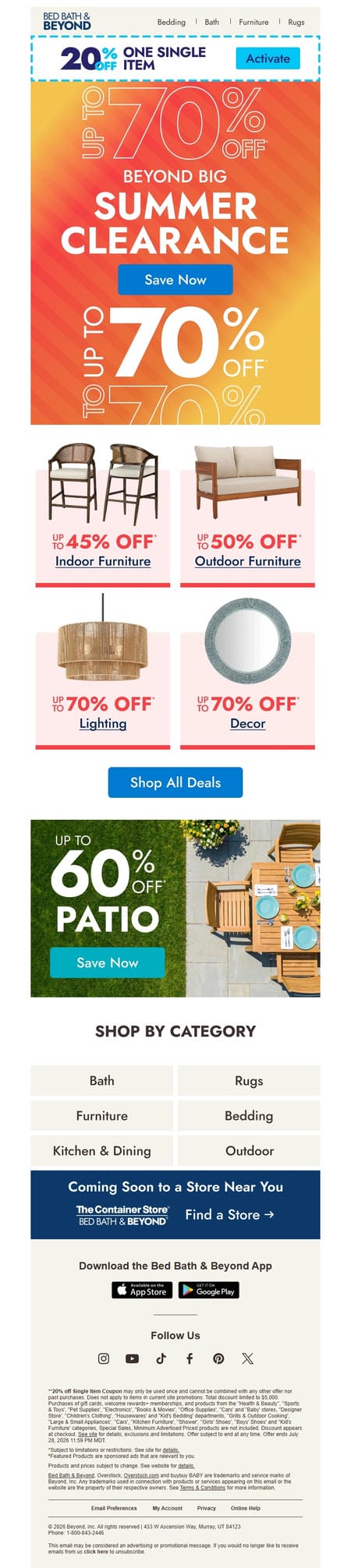 邮件模板创意 Bed Bath Beyond 545