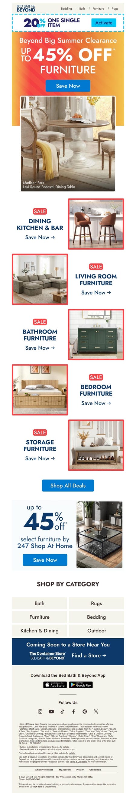 邮件模板创意 Bed Bath Beyond 547