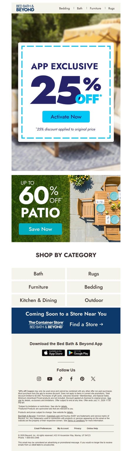 邮件模板创意 Bed Bath Beyond 548