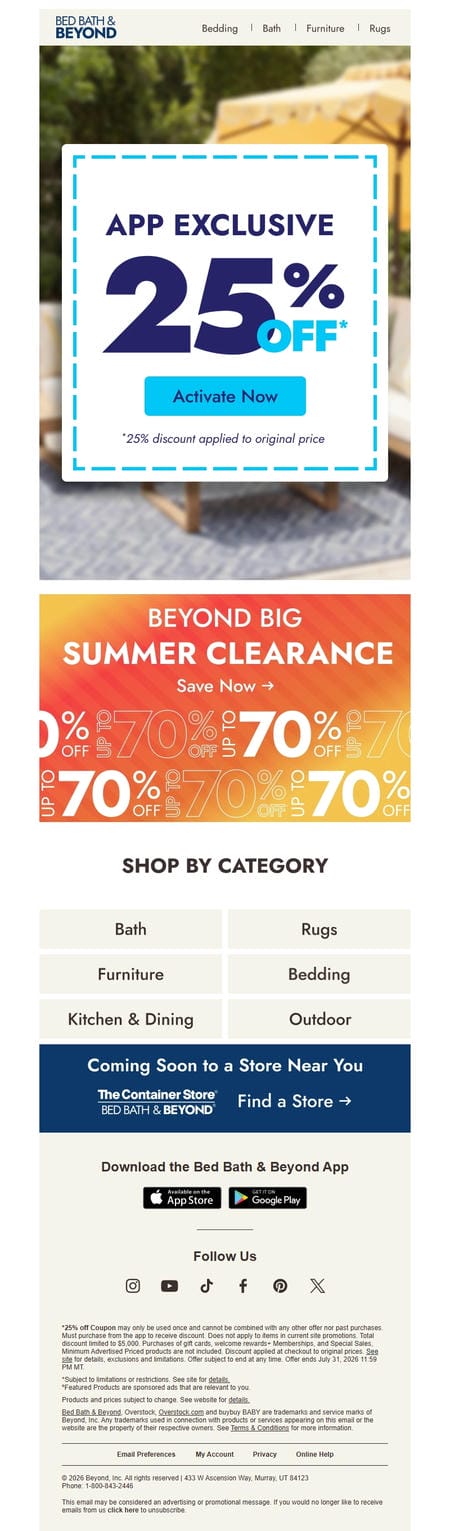 邮件模板创意 Bed Bath Beyond 552
