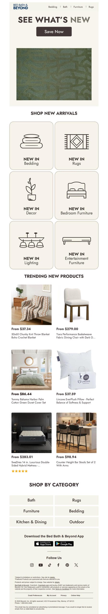 邮件模板创意 Bed Bath Beyond 554