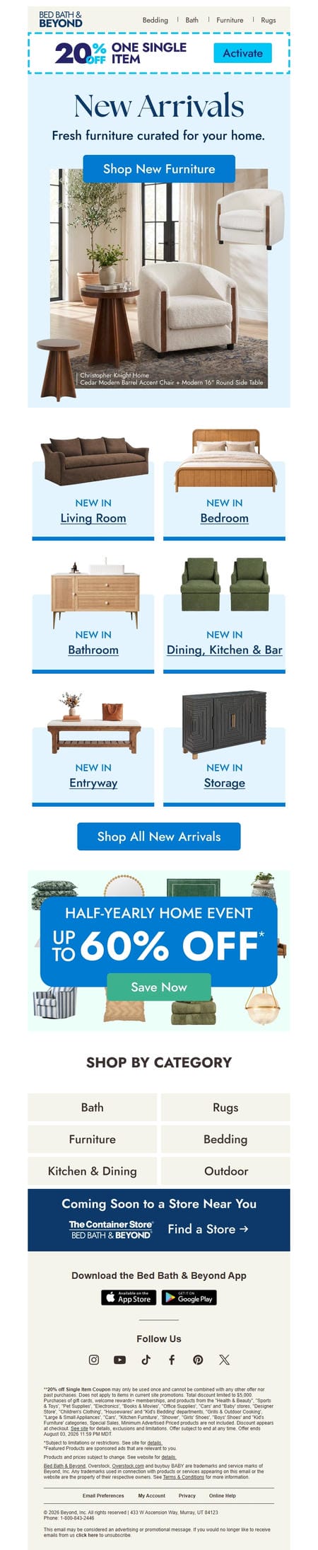 邮件模板创意 Bed Bath Beyond 557