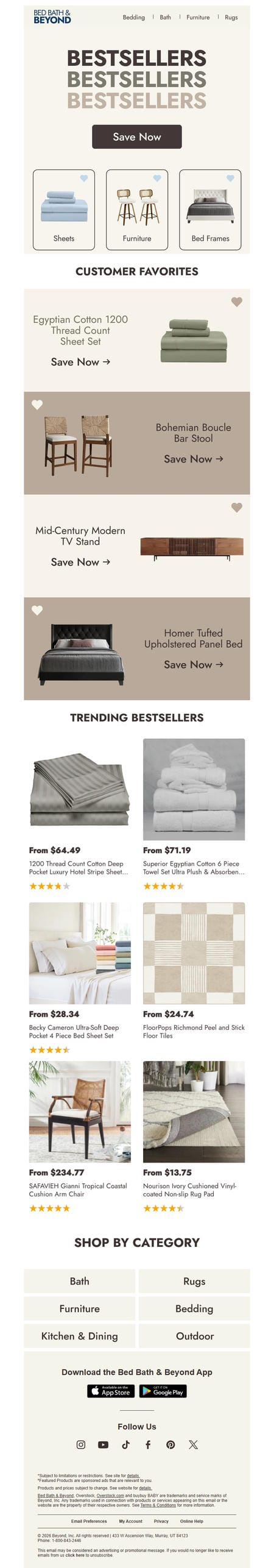 邮件模板创意 Bed Bath Beyond 561
