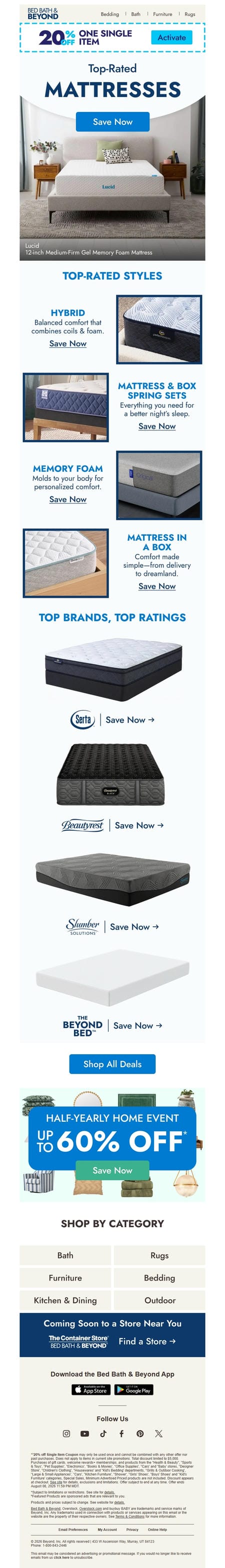 邮件模板创意 Bed Bath Beyond 563