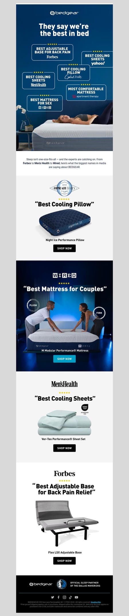 邮件模板创意 Bedgear 115
